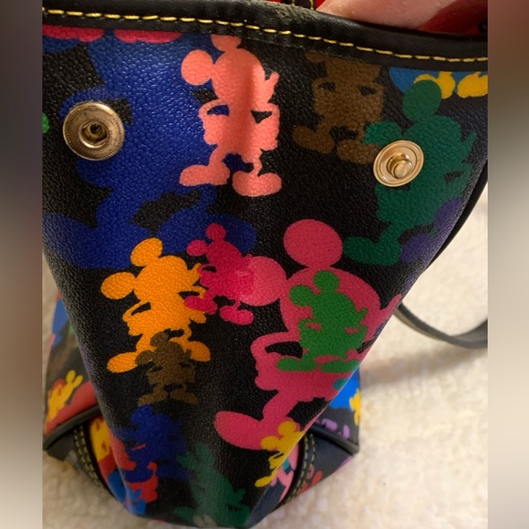 NWT Dooney & Bourke Disney 2010 Wonder Mickey Silhouettes Med Tote/Shoulder Bag - Picture 6 of 16